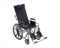 22 Inch Reclining Wheelchair with Elevating Leg Rests A68003