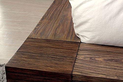 California King Walnut Platform Bed I29183