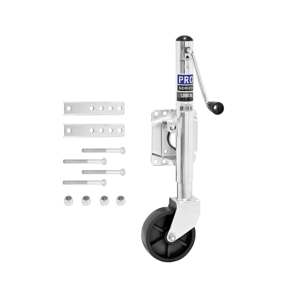 Utility Trailer Jack, Side Mount, 1,000 lbs. Lift Capacity, 10 Inch Travel J43750