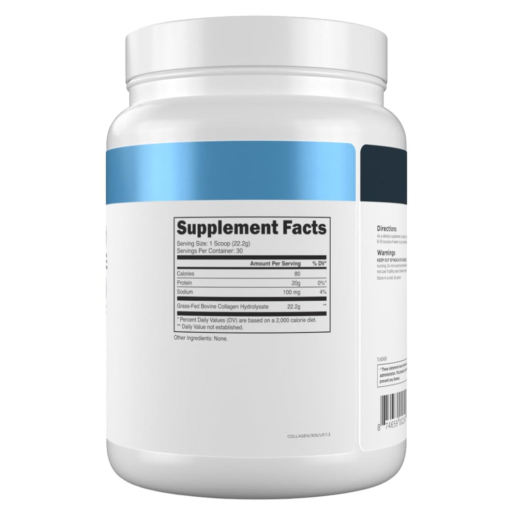 Grass-Fed Collagen Peptides, 30 Servings, Unflavored B5802