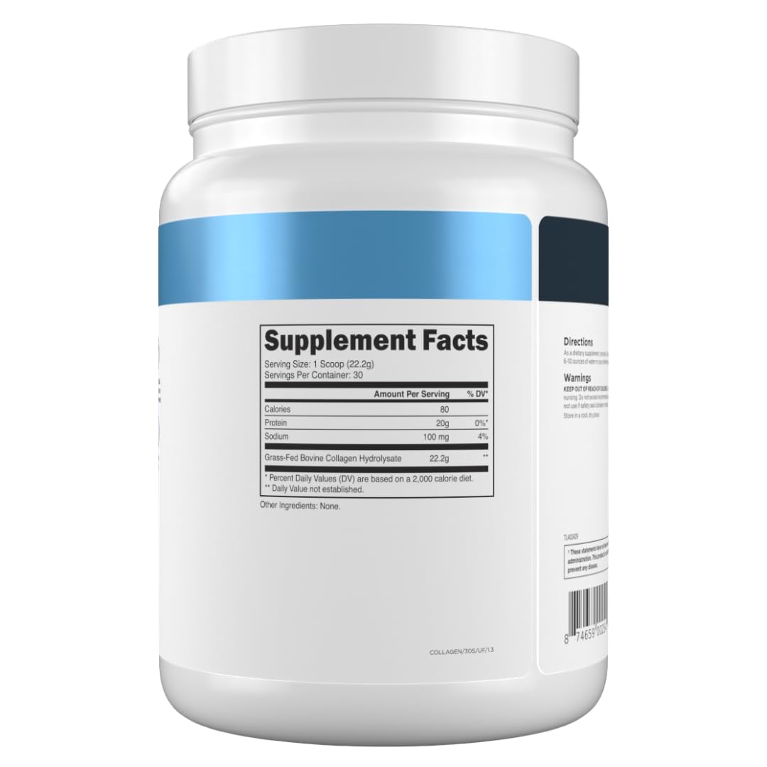 Grass-Fed Collagen Peptides, 30 Servings, Unflavored B5802