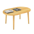 Oval Coffee Table Natural 19.7"D x 31.5"W x 16"H W981