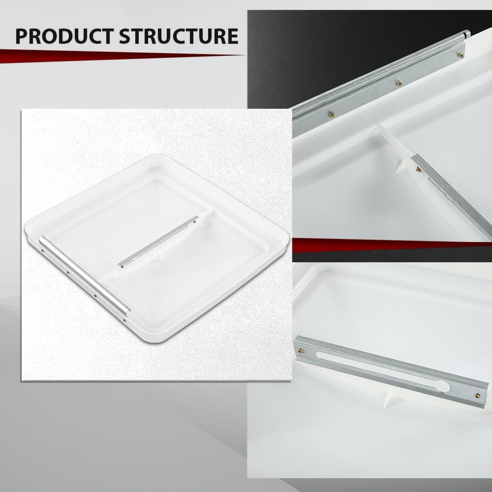 14" x 14" Replacement Roof Vent Cover 3PCS White Q3379