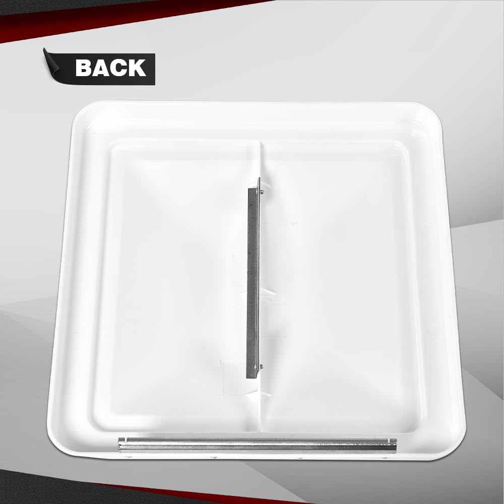 14" x 14" Replacement Roof Vent Cover 3PCS White Q3379