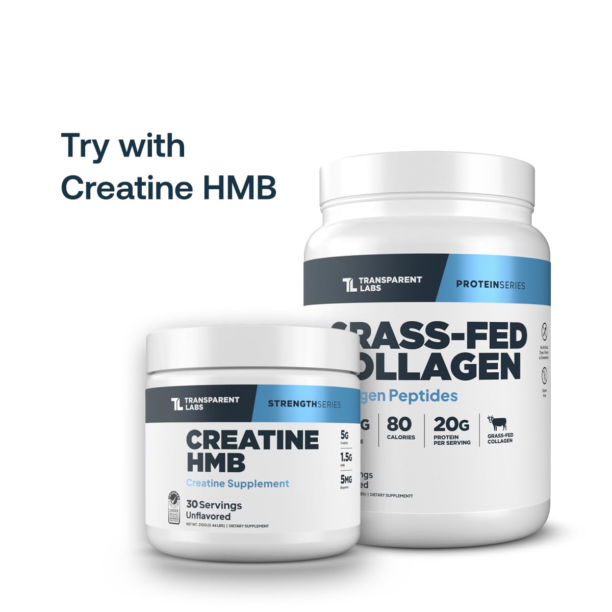 Grass-Fed Collagen Peptides, 30 Servings, Unflavored B5802