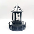 Black Wrought Iron Solar Lighthouse O2538