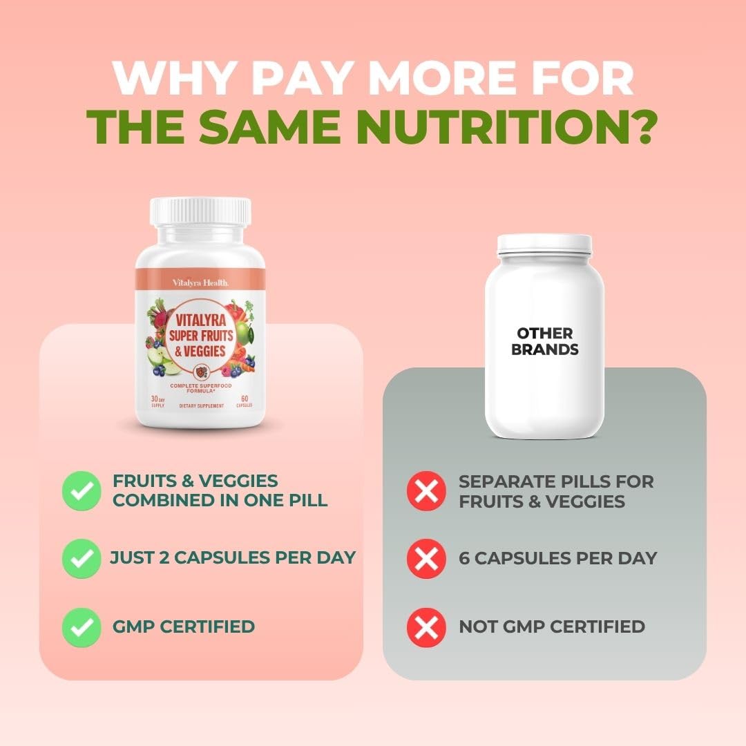 Fruits & Veggies Supplement Vegetable Capsules O928698