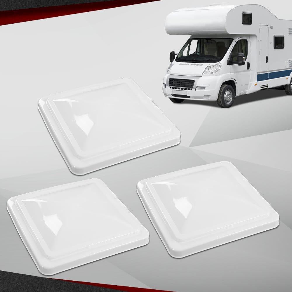 14" x 14" Replacement Roof Vent Cover 3PCS White Q3379