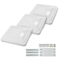14" x 14" Replacement Roof Vent Cover 3PCS White Q3379
