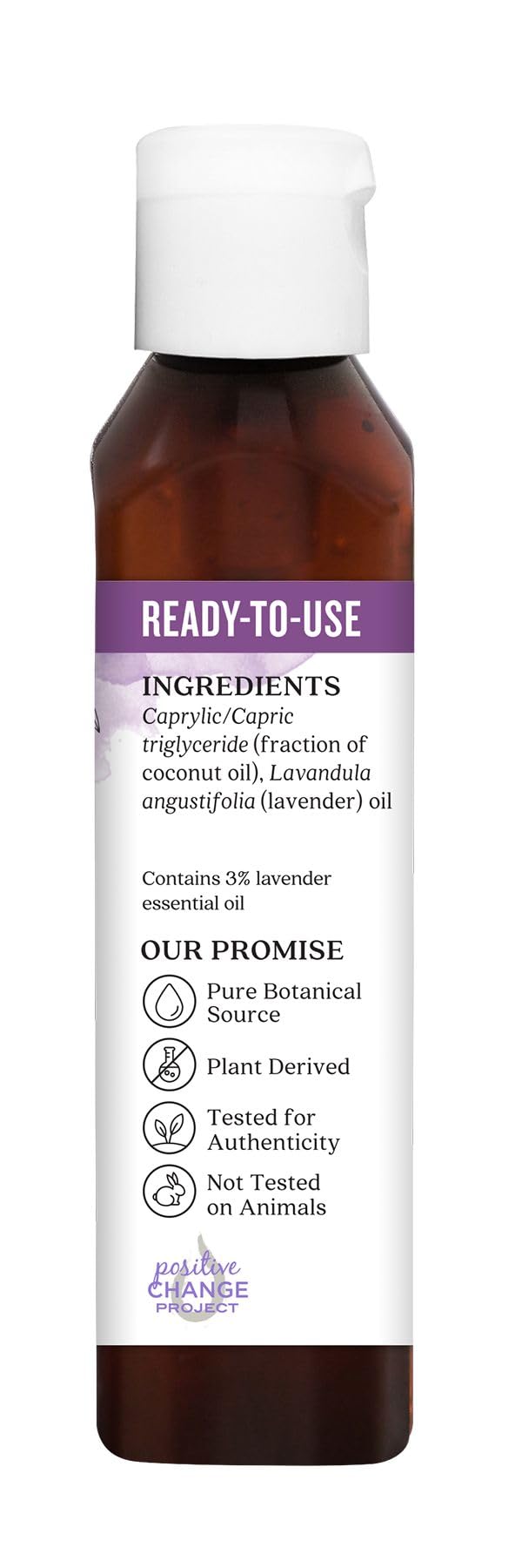Lavender Essential Oil in Fractionated Coconut Oil 4 fl. oz. J6240