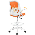Tall Ergonomic Drafting Chair with Flip-up Armrests and Footrest Ring X98580