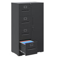 4 Drawer Metal File Cabinet with Lock E1326