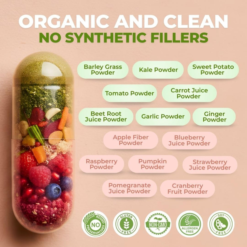 Fruits & Veggies Supplement Vegetable Capsules O928698