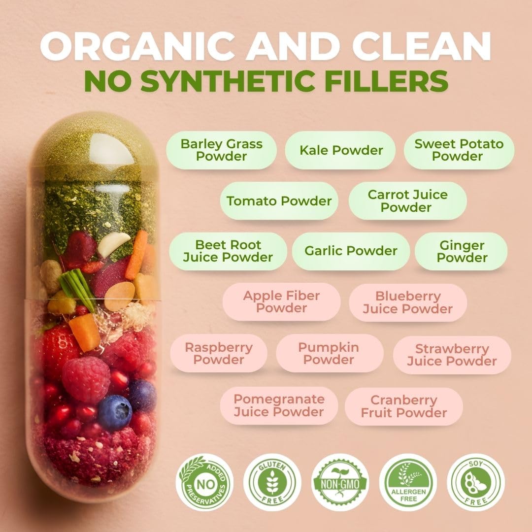 Fruits & Veggies Supplement Vegetable Capsules O928698