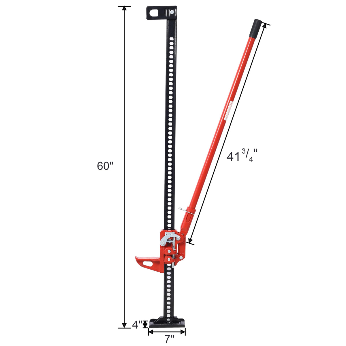 60" 7000 lbs Capacity Red Utility Farm Jack W7935