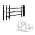 Black Adjustable Tubular Steel Window Security Bars A66124