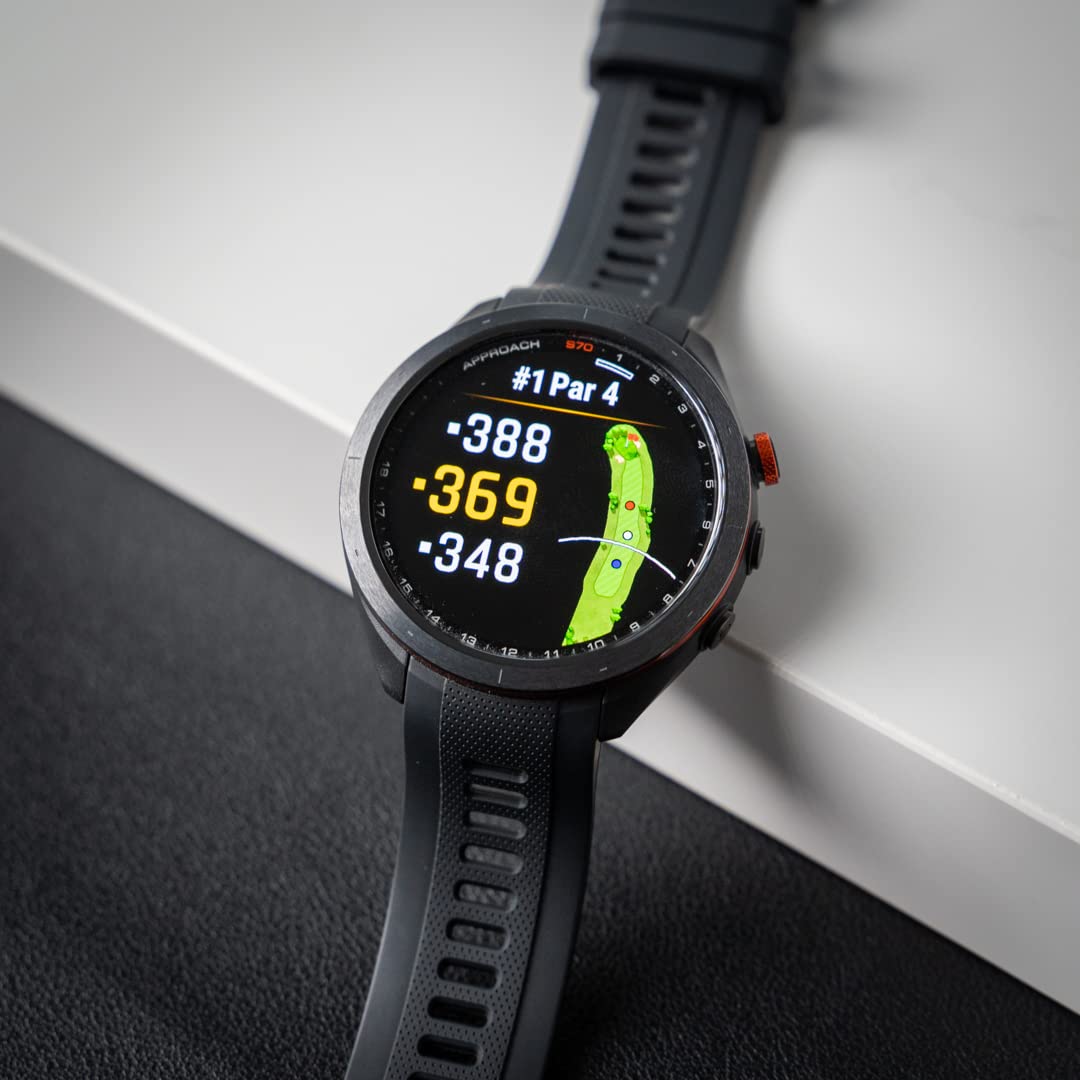 Black 47mm Golf GPS Smartwatch G4030