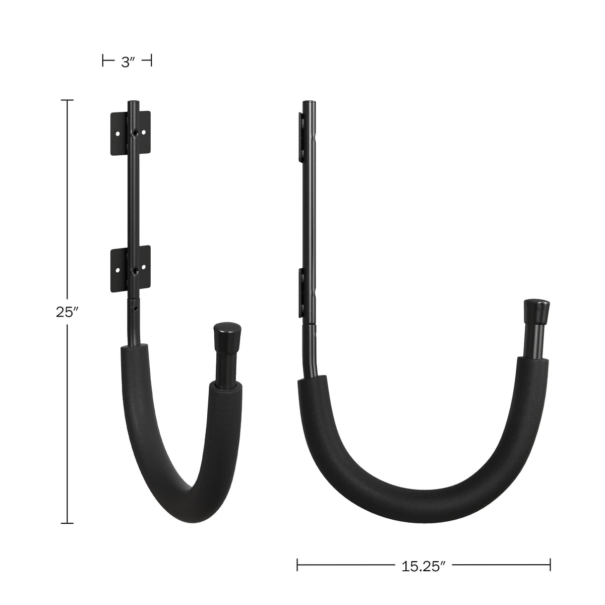 2-Pack Kayak Storage Hook Sets Wall Mount Hangers 100lb Capacity L4140