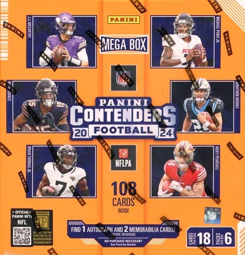 Factory Sealed Football Trading Cards Mega Box F1815