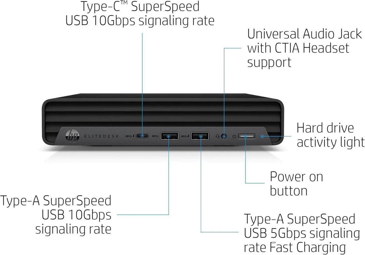 Mini Desktop PC, Intel Core i5-10500T, 16GB RAM, 512GB SSD, Windows 11 Pro Z866977