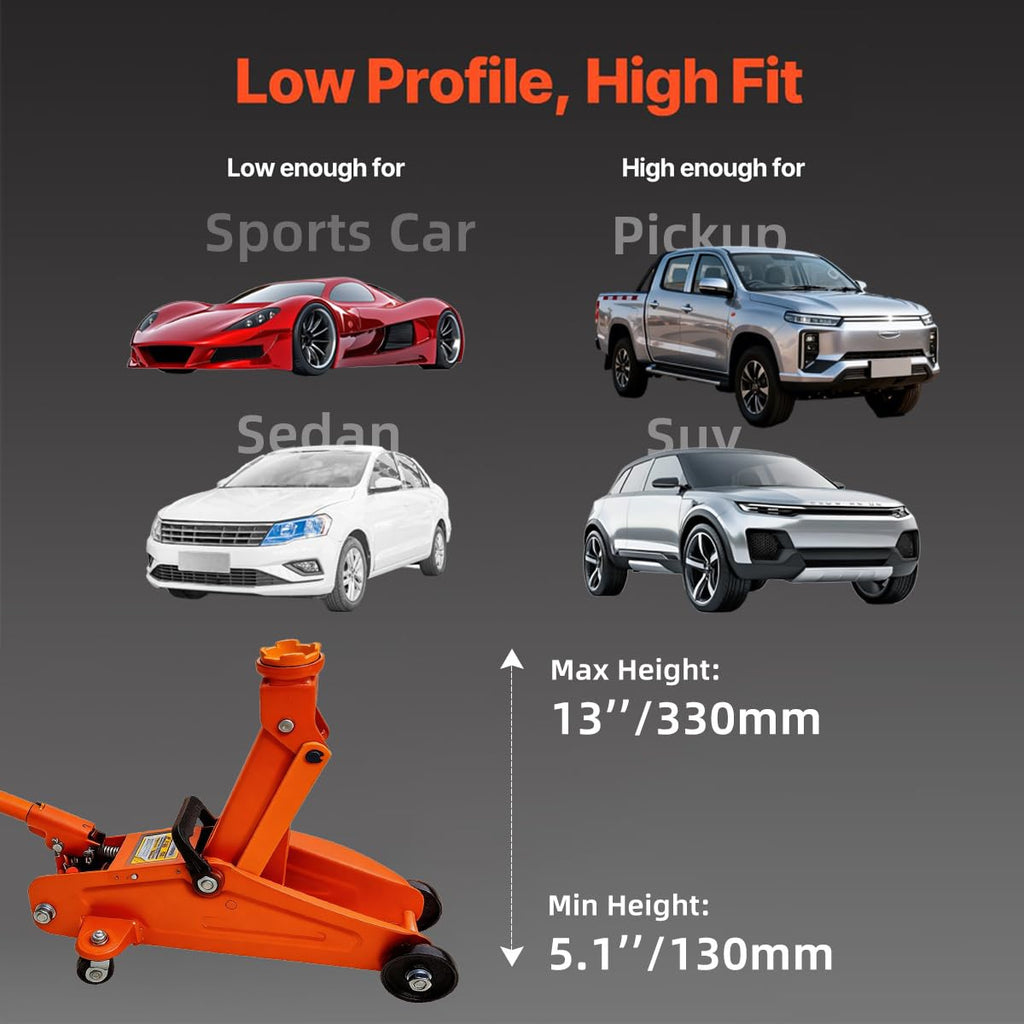 2 Ton Low Profile Hydraulic Floor Jack T2867
