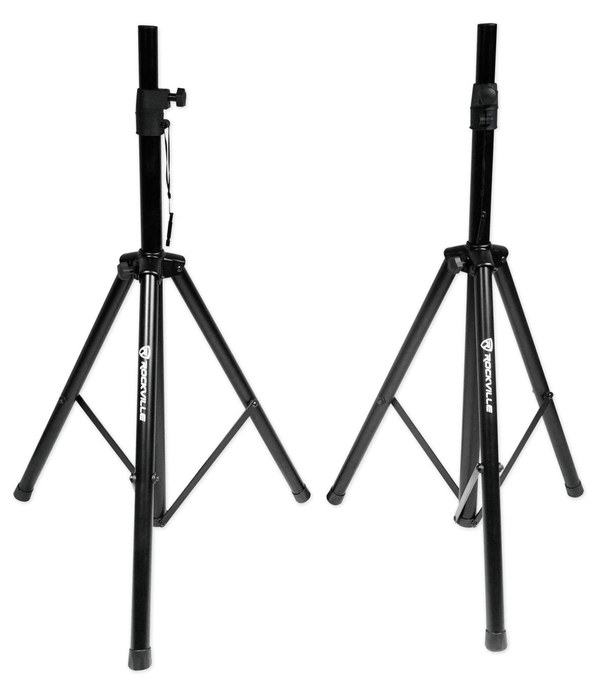 15" Passive 1600W DJ PA Speakers with Tripod Stands and Cables D609616