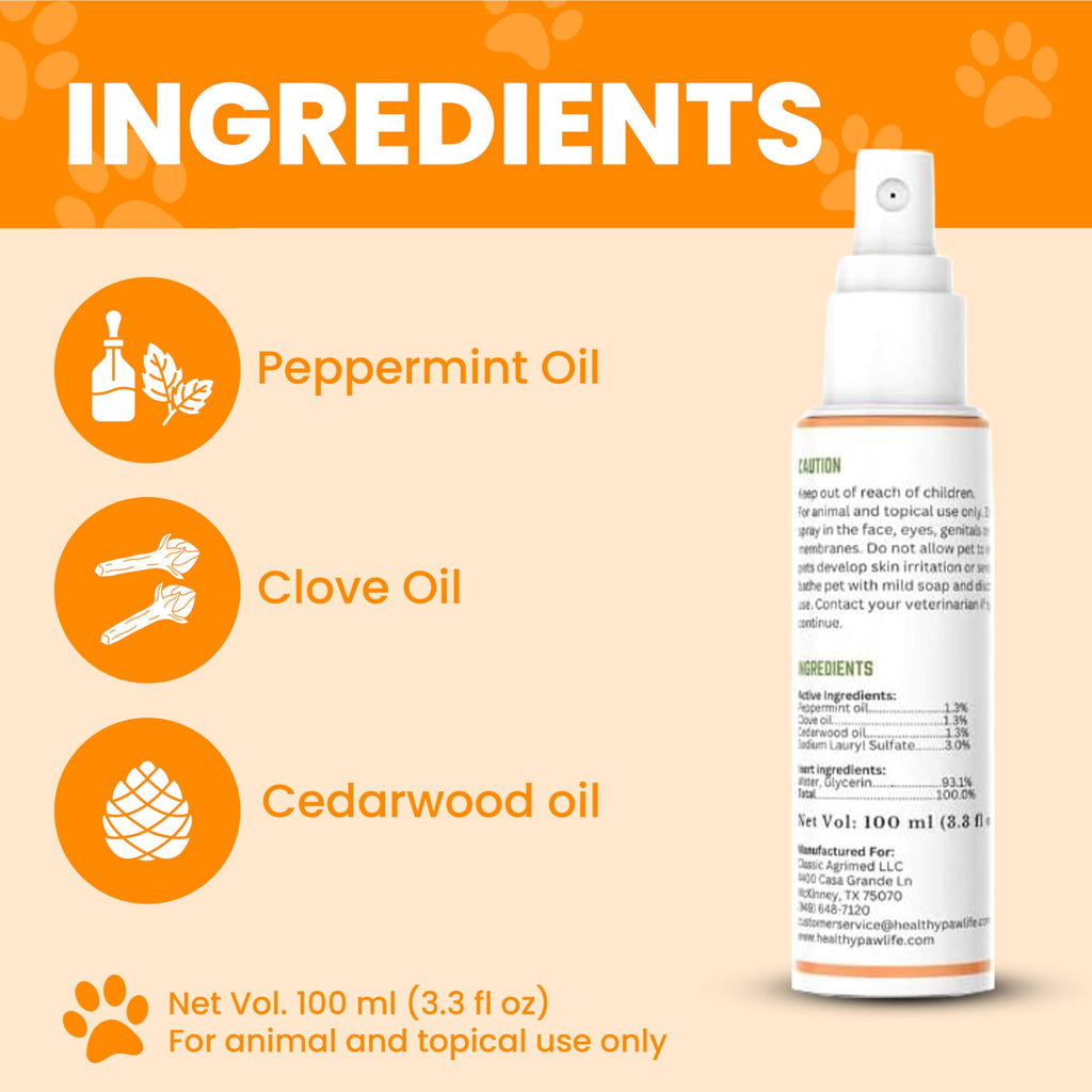 Plant-Based Flea & Tick Spray for Dogs & Cats C240