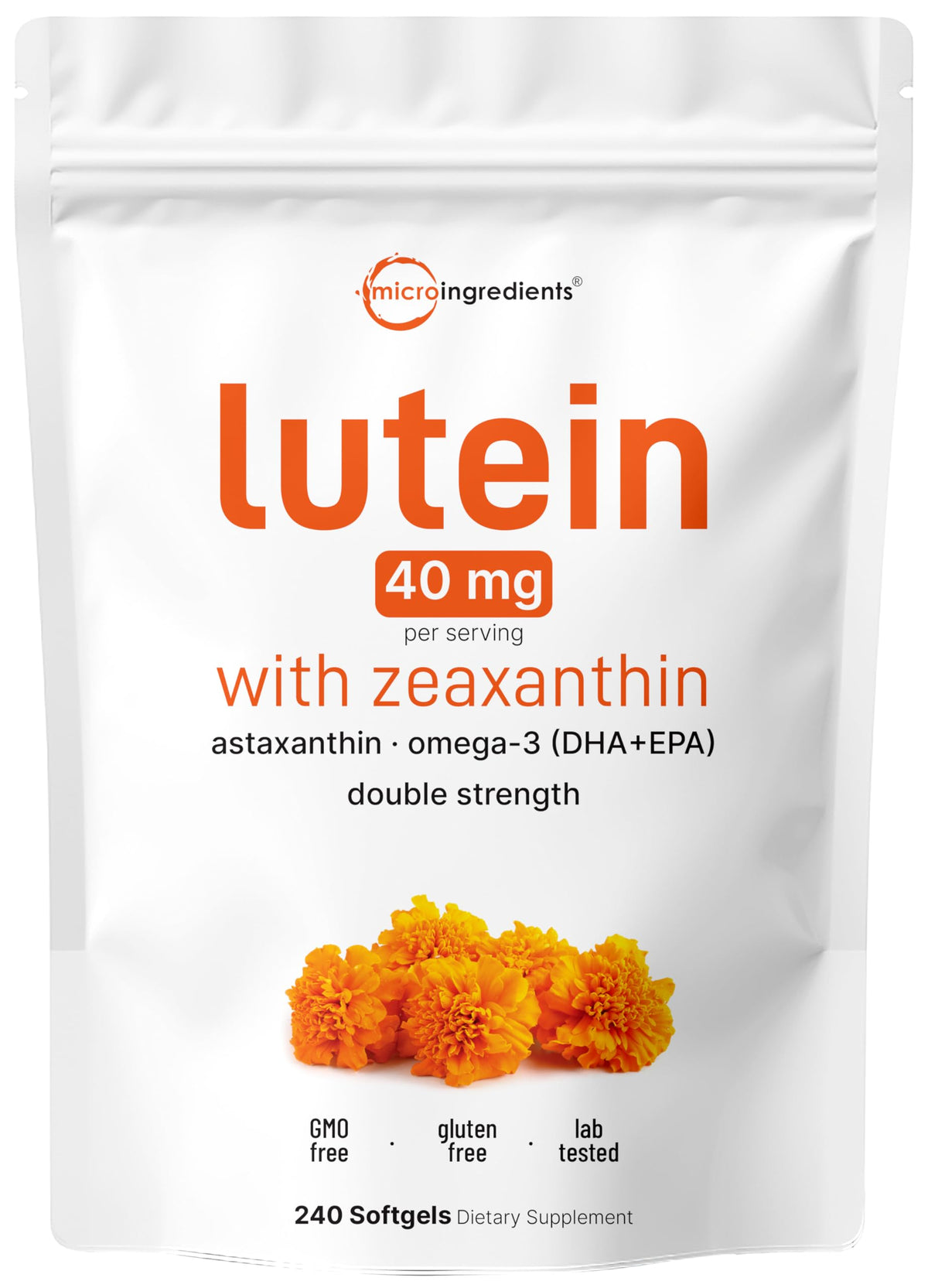 Lutein Zeaxanthin 40mg Omega-3 DHA EPA S5815