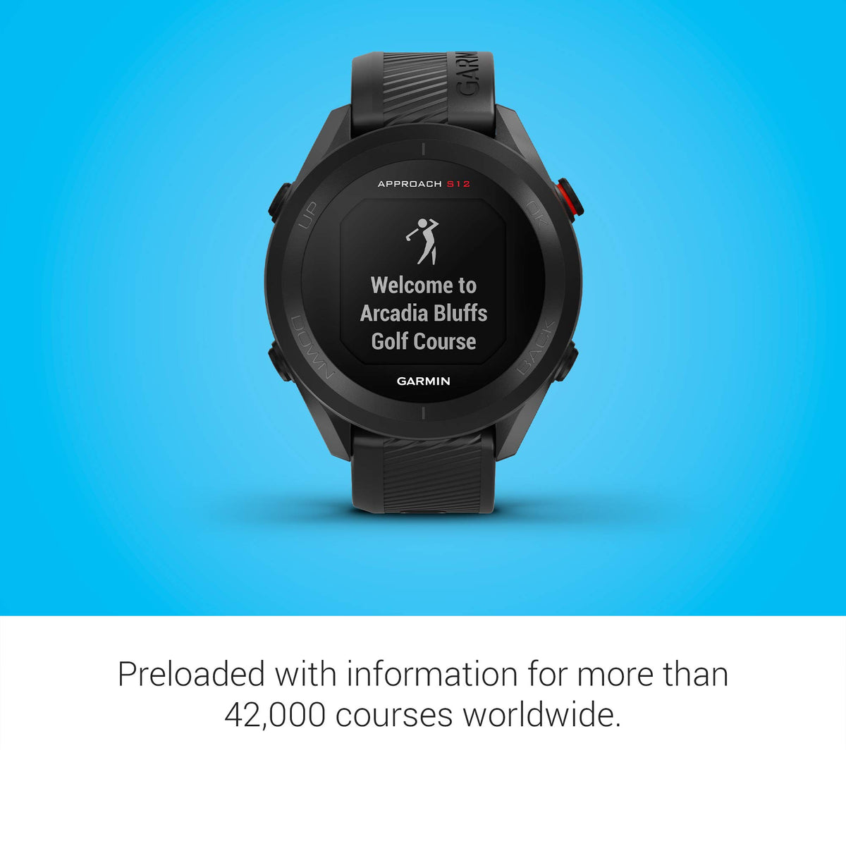 Black Golf Watch G1275