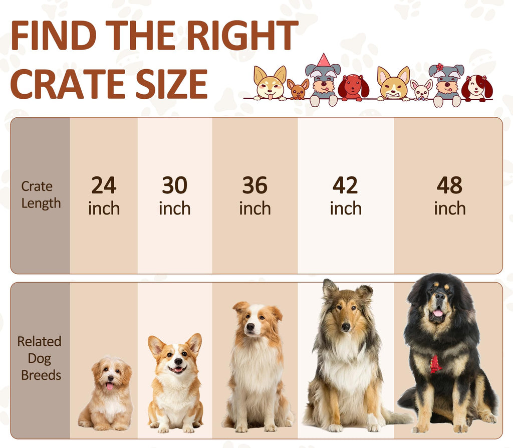 48 inch Folding Metal Wire Dog Crate with Double Door Z609