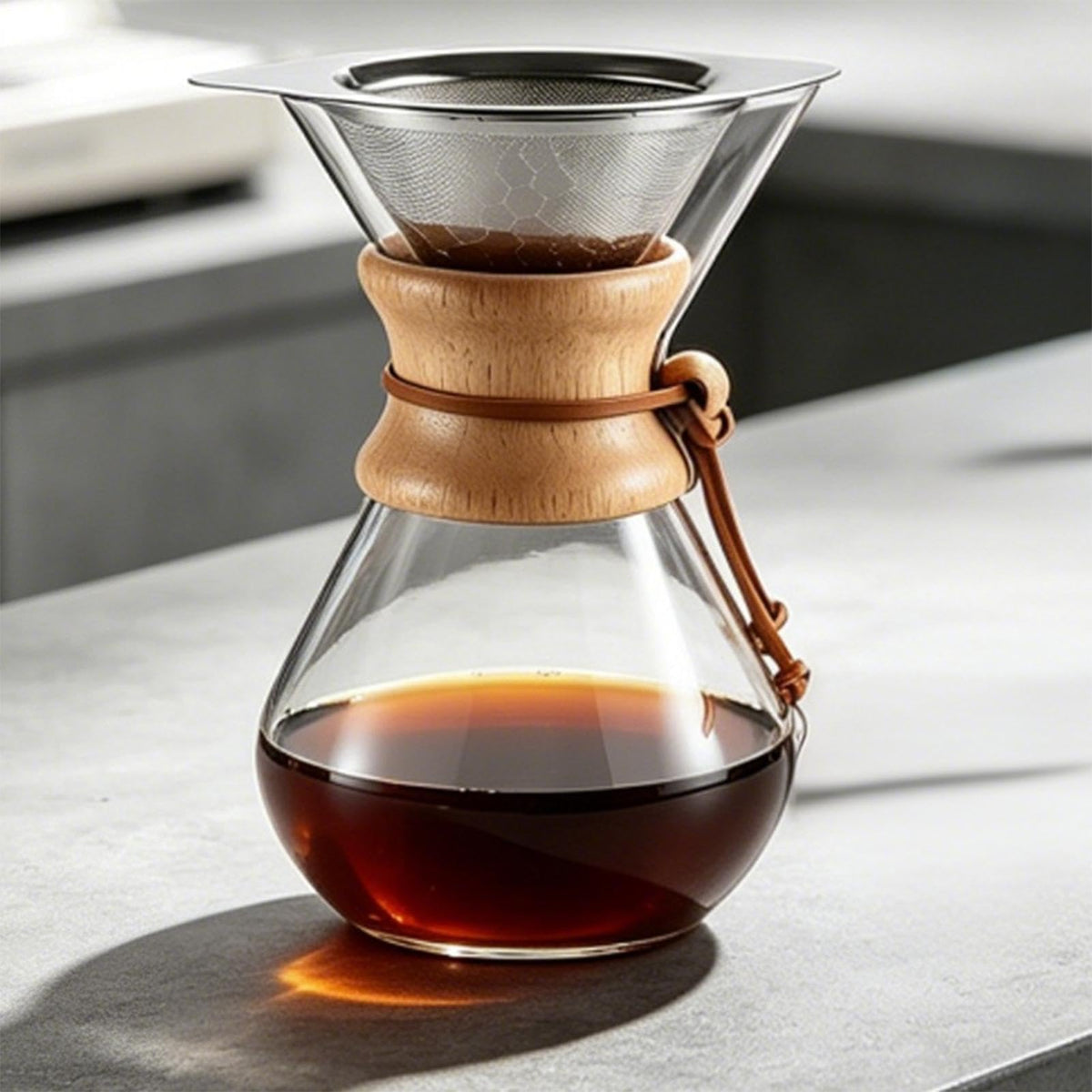 Heat Resistant Reusable Stainless Steel Drip Coffee Filter V6251