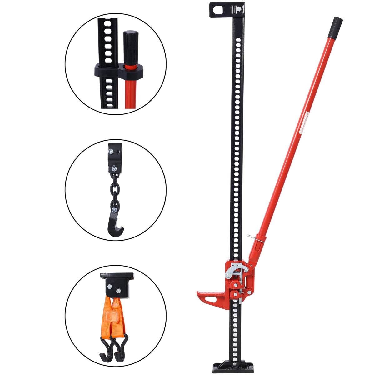 60" 7000 lbs Capacity Red Utility Farm Jack W7935