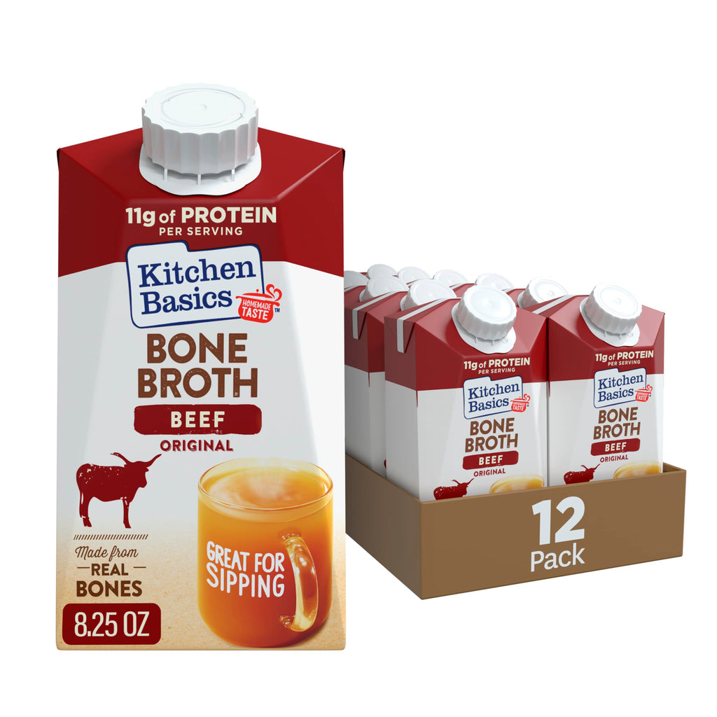 Beef Bone Broth 8.25 oz Carton Pack of 12 V304284