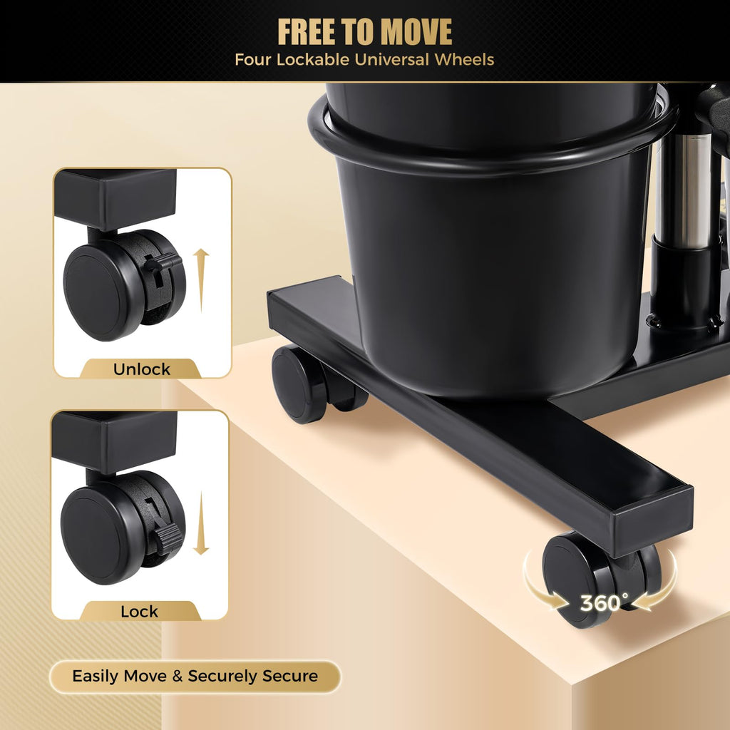 Electric Portable Height Adjustable Shampoo Bowl with Dual 10L Buckets W89830