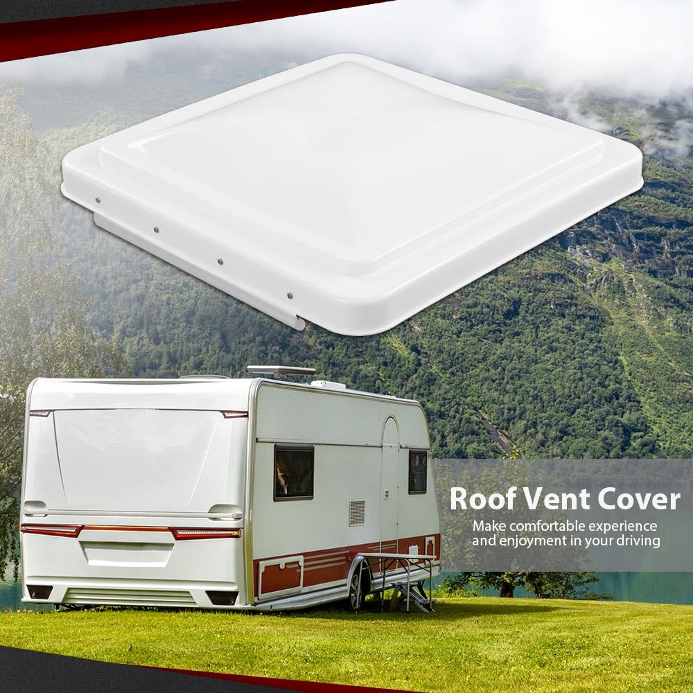 14" x 14" Replacement Roof Vent Cover 3PCS White Q3379
