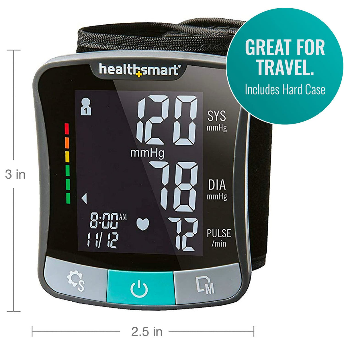 Digital Wrist Blood Pressure Monitor with Cuff O417989