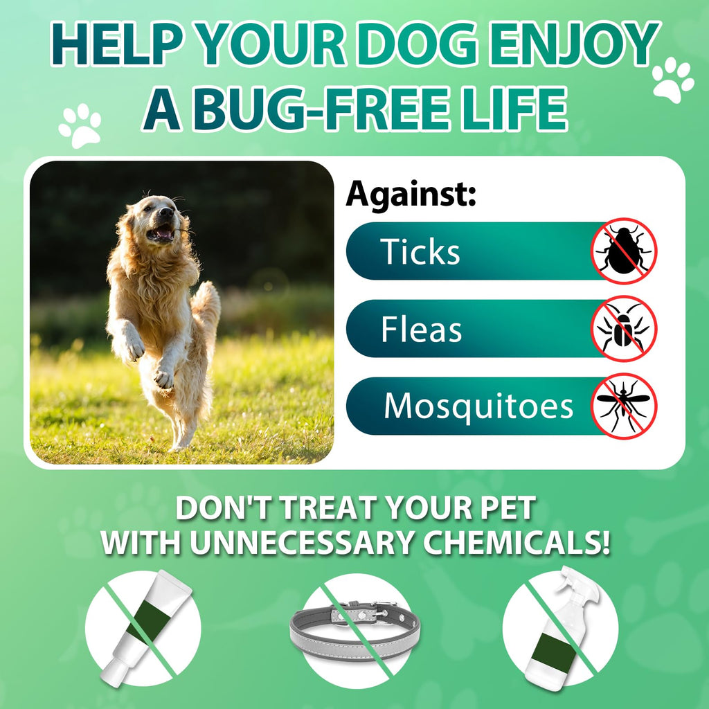 Flea and Tick Prevention for Dogs Chewables, 200 Soft Chews D76606
