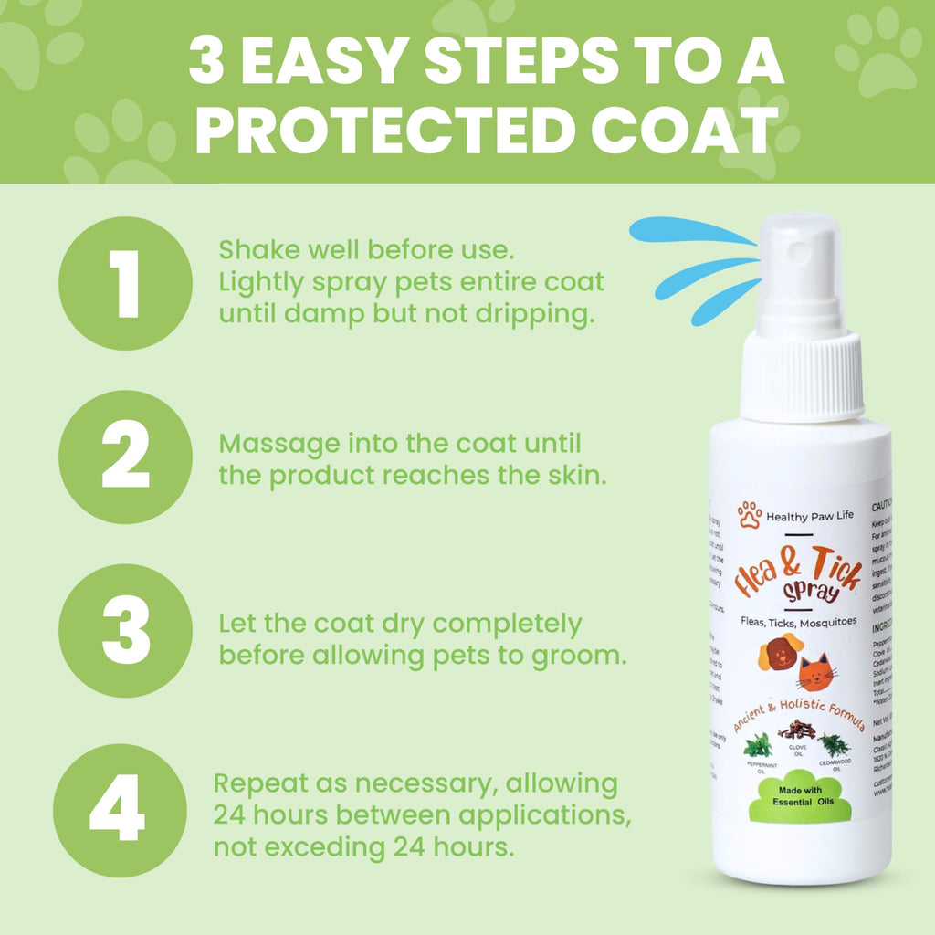 Plant-Based Flea & Tick Spray for Dogs & Cats C240