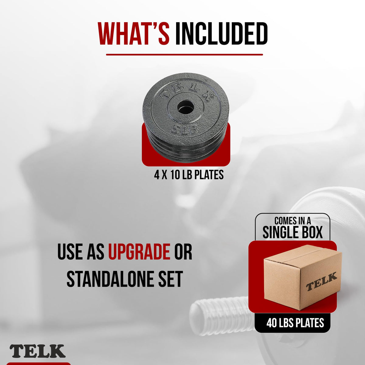 Adjustable Dumbbell Set with Cast Iron Plates E692