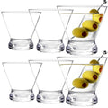6 Pack 10 Ounce Shatterproof Stemless Martini Glasses A4008