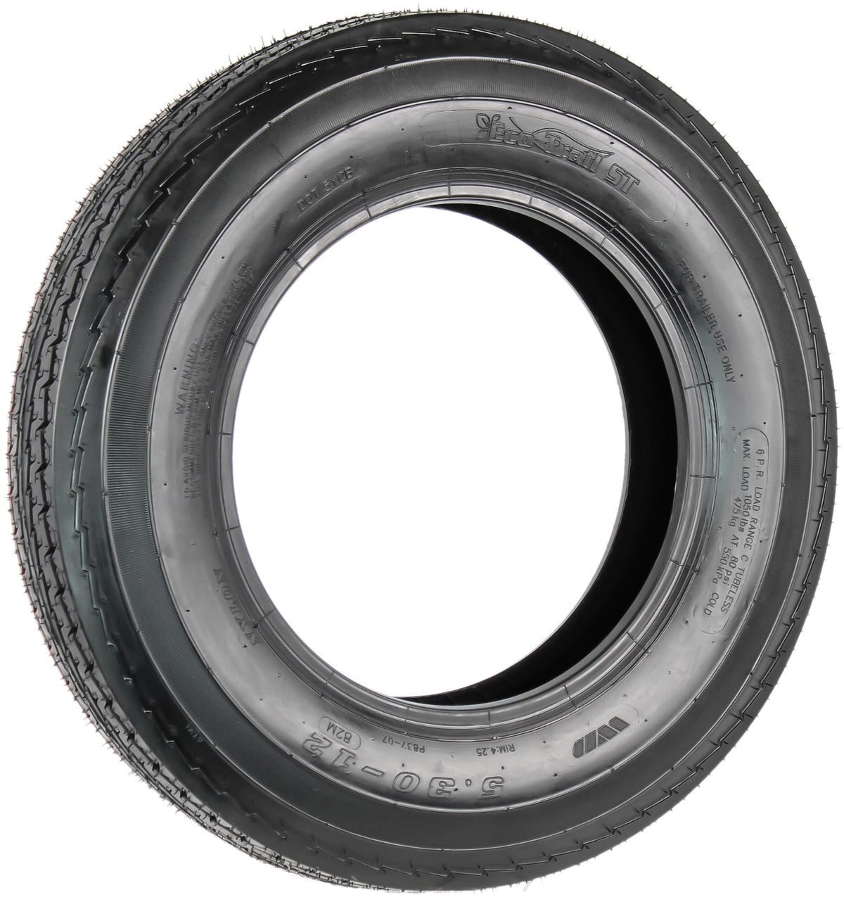 2-Pack 5.30-12 12 Inch 6-Ply Bias Trailer Tire G789