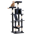 70.1-Inch Multi-Level Plush Cat Tree with Hammock R693115