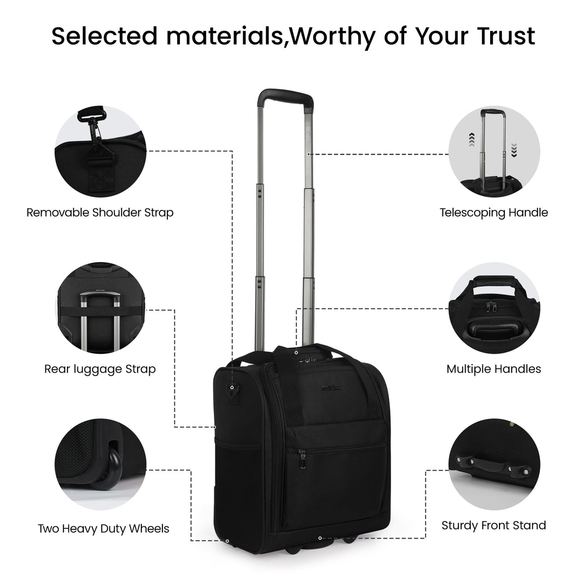 16" Softside Carry-On Luggage J31976