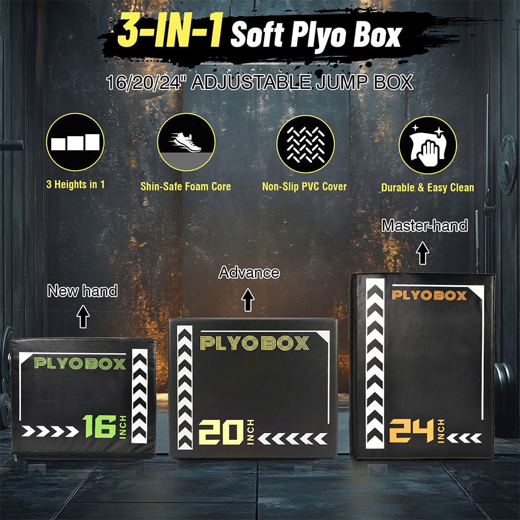 3-in-1 Plyometric Jump Box S77133