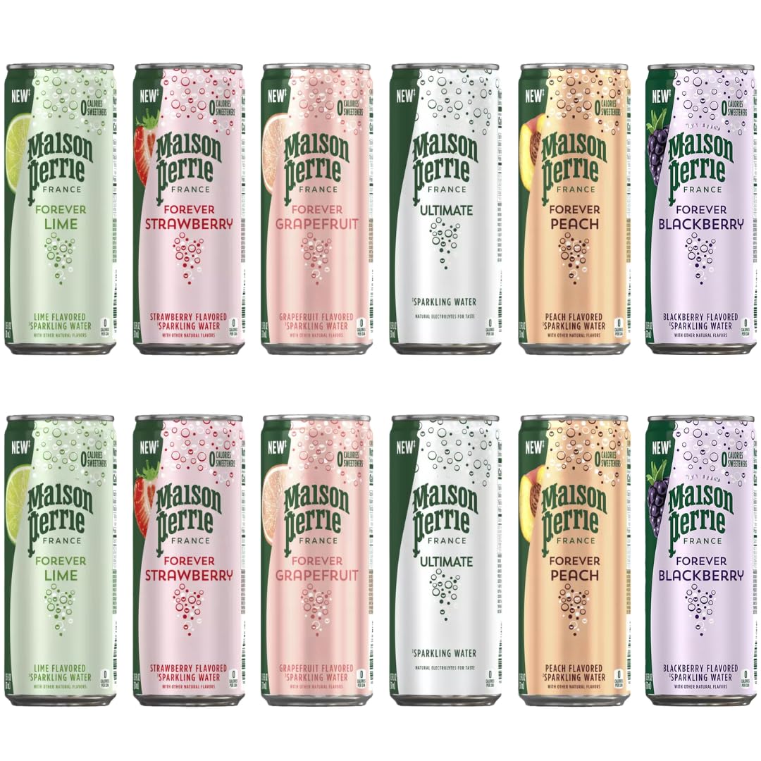 Flavored Carbonated Mineral Water Variety Pack 12 Count B903