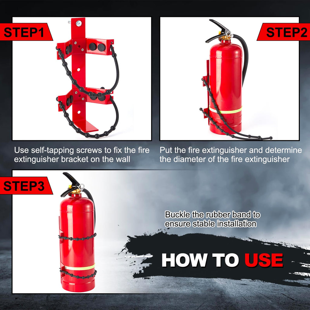 4 Pcs 2.5 Lbs and 5 Lbs Fire Extinguisher Replacement Straps Q247