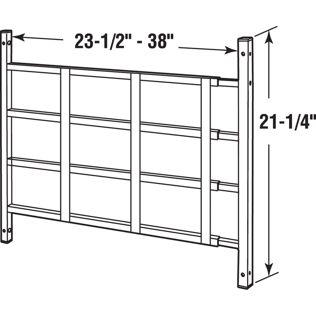 Adjustable 4-Bar Window Security Grill L281