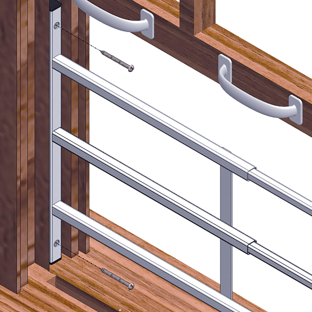 Adjustable 4-Bar Window Security Grill L281