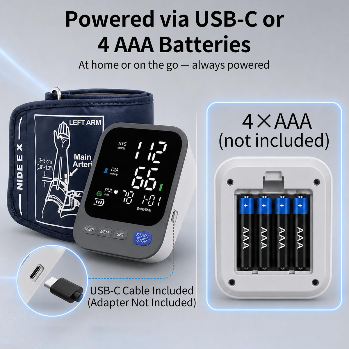 Blood Pressure Monitor with Wide Cuff K2065
