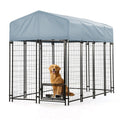8'x4'x6' Outdoor Dog Kennel with Roof E614